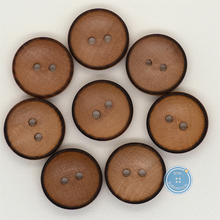 Load image into Gallery viewer, (3 pieces set) 15mm Burnt Wooden Button
