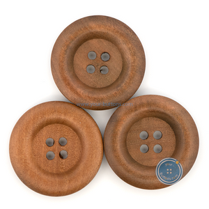 (3 pieces set) 31mm Large Wooden Button