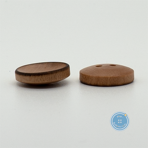 (3 pieces set) 15mm Burnt Wooden Button