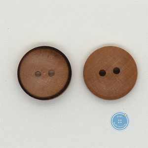 (3 pieces set) 15mm Burnt Wooden Button