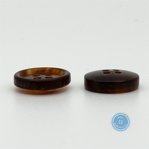 (3 pieces set) 12mm Real Horn Button Brown