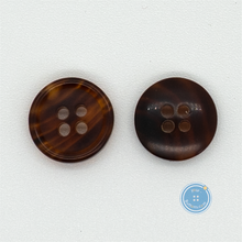 Load image into Gallery viewer, (3 pieces set) 12mm Real Horn Button Brown
