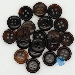 (3 pieces set) 13mm Real Horn Button Dark Brown & Light Brown