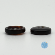 Load image into Gallery viewer, (3 pieces set) 13mm Real Horn Button Dark Brown &amp; Light Brown
