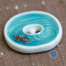 Load image into Gallery viewer, 22mm Handmade Pottery Button
