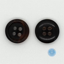 Load image into Gallery viewer, (3 pieces set) 13mm Real Horn Button Dark Brown &amp; Light Brown
