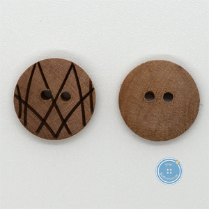 (3 pieces set) 18mm & 23mm Wood button