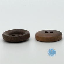 Load image into Gallery viewer, (3 pieces set) 15mm &amp; 18mm Dark Brown Wood button
