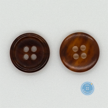 Load image into Gallery viewer, (3 pieces set) 14mm Real Horn Button Light Brown
