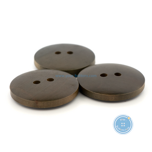 (3 pieces set) 27mm Olive Green Wooden Button