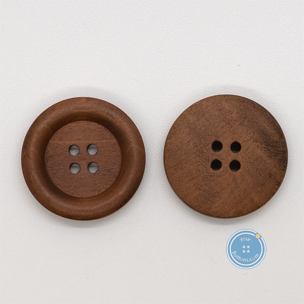 (3 pieces set) 28mm Wood button