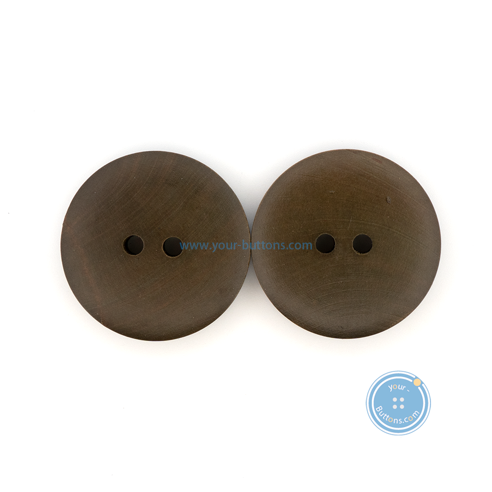 (3 pieces set) 27mm Olive Green Wooden Button