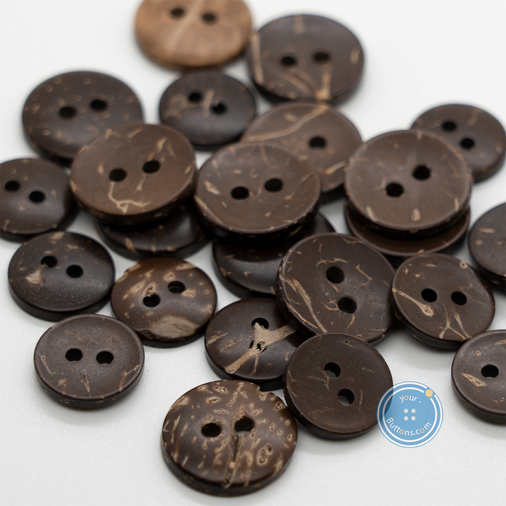(3 pieces set) 12-20mm concave Coconut Button