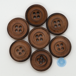 (3 pieces set) 19mm Wood button
