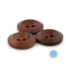 Load image into Gallery viewer, (3 pieces set) 19mm Brown Wooden Button
