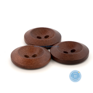 (3 pieces set) 19mm Brown Wooden Button