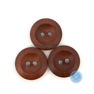 (3 pieces set) 19mm Brown Wooden Button