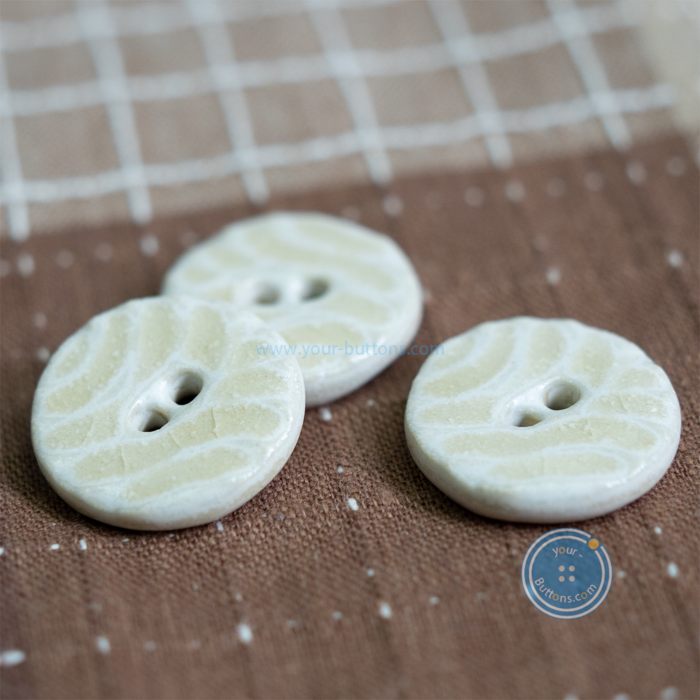 21mm Handmade Pottery Button