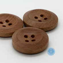 Load image into Gallery viewer, (3 pieces set) 20mm Small Rim Litchi Wood button
