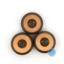 Load image into Gallery viewer, (3 pieces set) 14mm Small Brown Wooden Button with Laser
