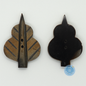 (2 pieces set) 43mm Hand-Made Horn Toggle