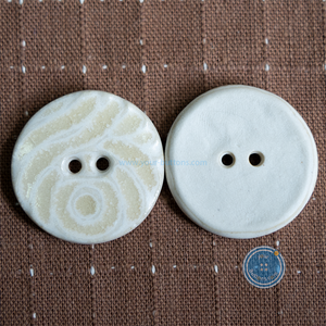 26mm Handmade Pottery Button