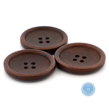 Load image into Gallery viewer, (3 pieces set) 28mm Dark Brown Corozo Button
