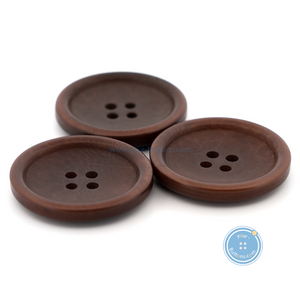 (3 pieces set) 28mm Dark Brown Corozo Button