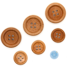 Load image into Gallery viewer, (3 pieces set) 16mm &amp; 23mm Wooden Button
