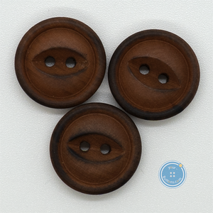 (3 pieces set) 19mm Fisheye Wood button