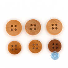 Load image into Gallery viewer, (3 pieces set) 11mm &amp; 14mm Wooden Button
