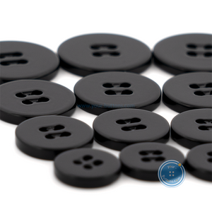 (3 pieces set) 11mm,13mm,15mm,18mm & 20mm Shell Button (SPRAY BLACK)
