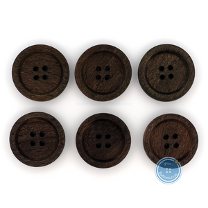 (3 pieces set) 24mm & 25mm Wood Button