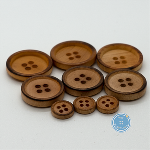 (3 pieces set) 9mm, 13mm, 15mm ,18mm & 21mm Wood button