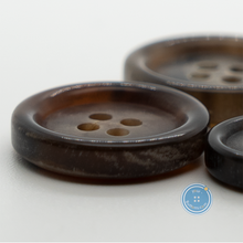 Load image into Gallery viewer, (3 pieces set) 15mm &amp; 20mm 4hole Natural Coffee color Italy suit button
