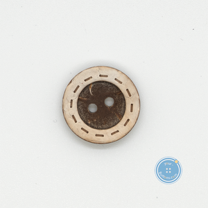 (3 pieces set) 19mm 2hole Coconut shell button
