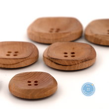 Load image into Gallery viewer, (3 pieces set) 15mm,22mm,27mm &amp; 31mm 4hole Wooden Button with Burnt
