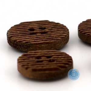 (3 pieces set) 12.5mm & 15mm 4hole Wooden Button with Laser