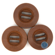 Load image into Gallery viewer, (3 pieces set) 12mm Wooden Button with Ribbon hole
