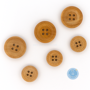 (3 pieces set) 15mm & 20mm 4hole Wooden Button