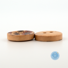 Load image into Gallery viewer, (3 pieces set) 15mm Wooden Button with Print
