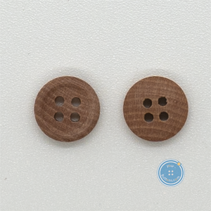 (3 pieces set) 9mm - 13mm Natural Lychee Wood button