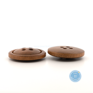 (3 pieces set) 20mm Brown Wooden Button