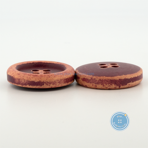 (3 pieces set) 21mm Distressed Wooden Button