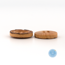 Load image into Gallery viewer, (3 pieces set) 15mm Wooden Button with Burnt Pattern

