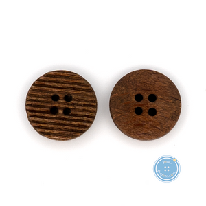 (3 pieces set) 12.5mm & 15mm 4hole Wooden Button with Laser