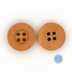(3 pieces set) 15mm & 17mm 4hole Wooden Button