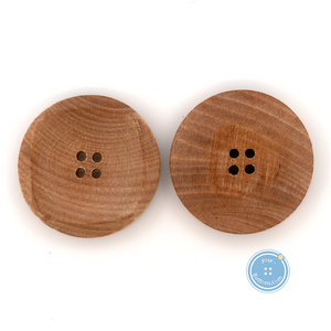 (3 pieces set) 15mm,22mm,27mm & 31mm 4hole Wooden Button with Burnt