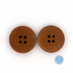 (3 pieces set) 20mm Brown Wooden Button