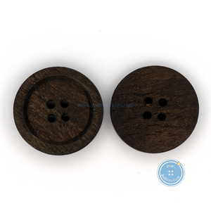 (3 pieces set) 24mm & 25mm Wood Button